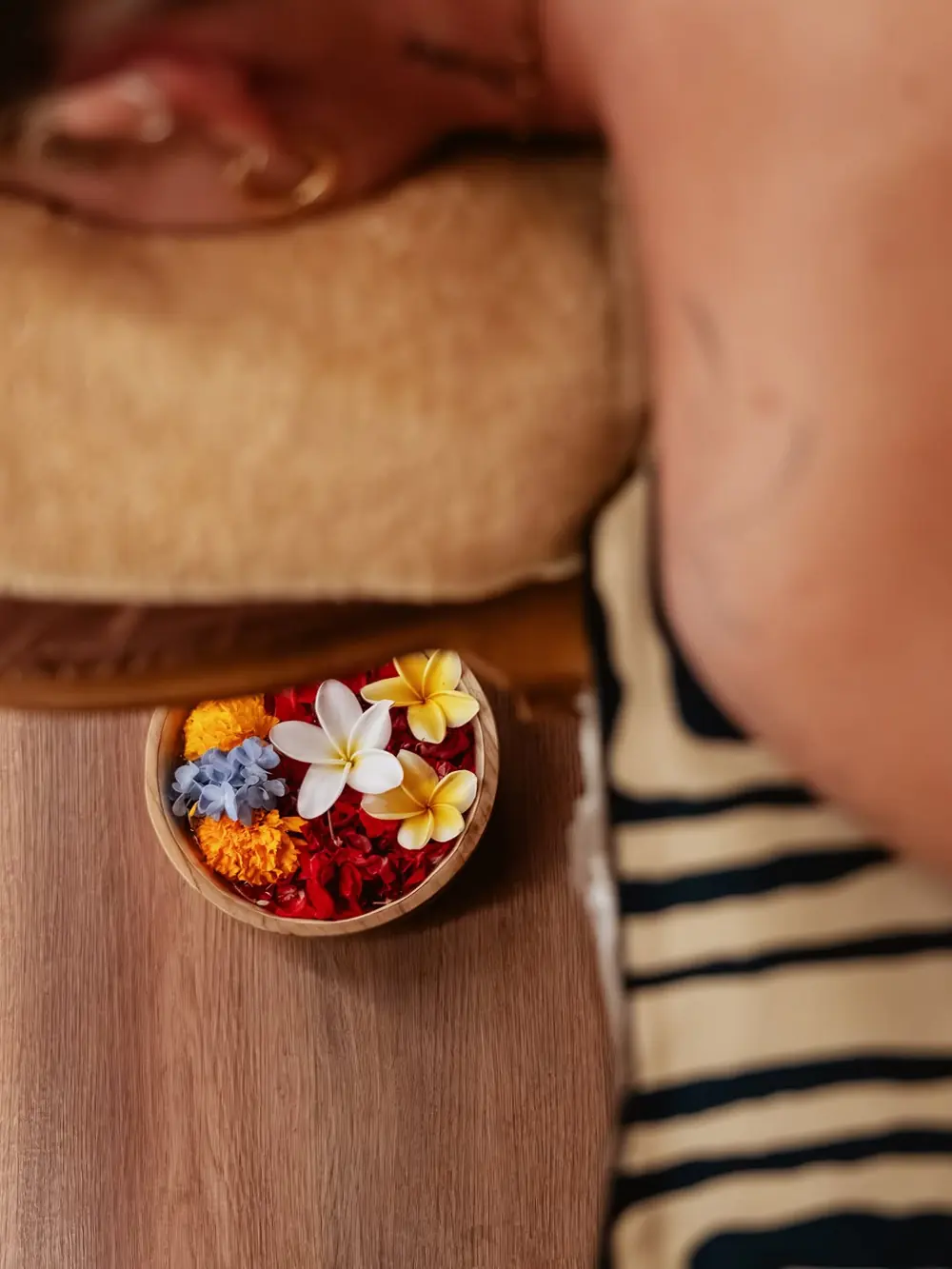 A Balinese flower offering